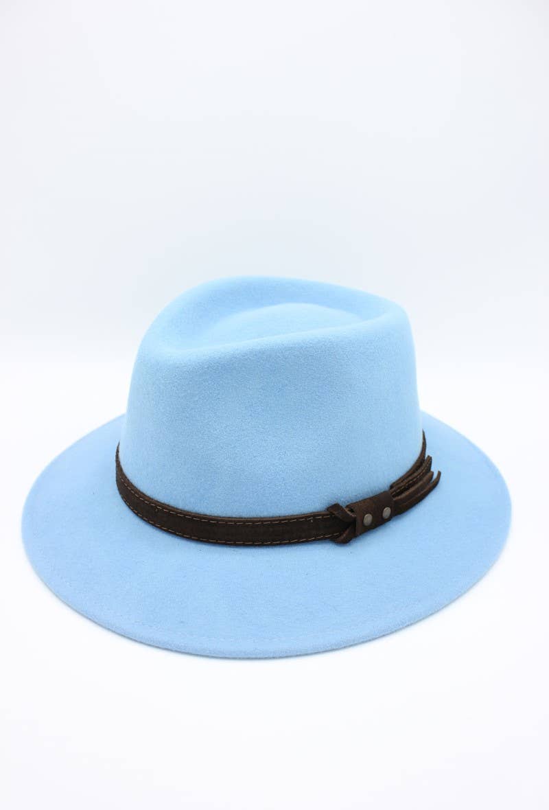 Hologramme Paris - Wholesale Fedora - Unisex - Waterproof wool Fedora hat with belt1