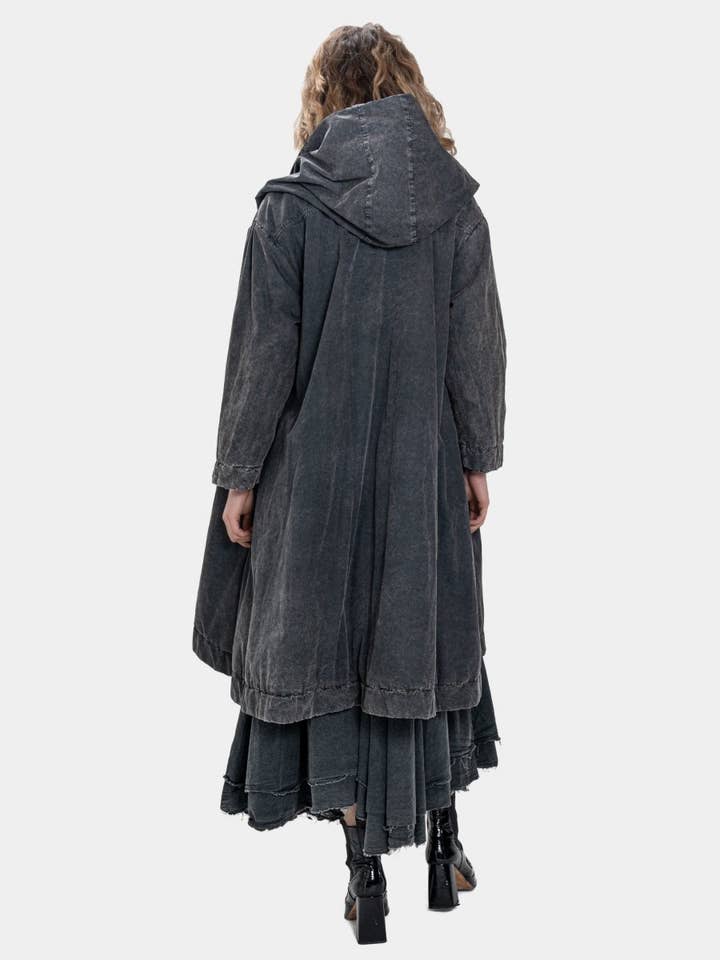 Baci & Amici Fashion - US Continental - Wholesale Coat - Women's - Zip Up Hooded Swing Coat13