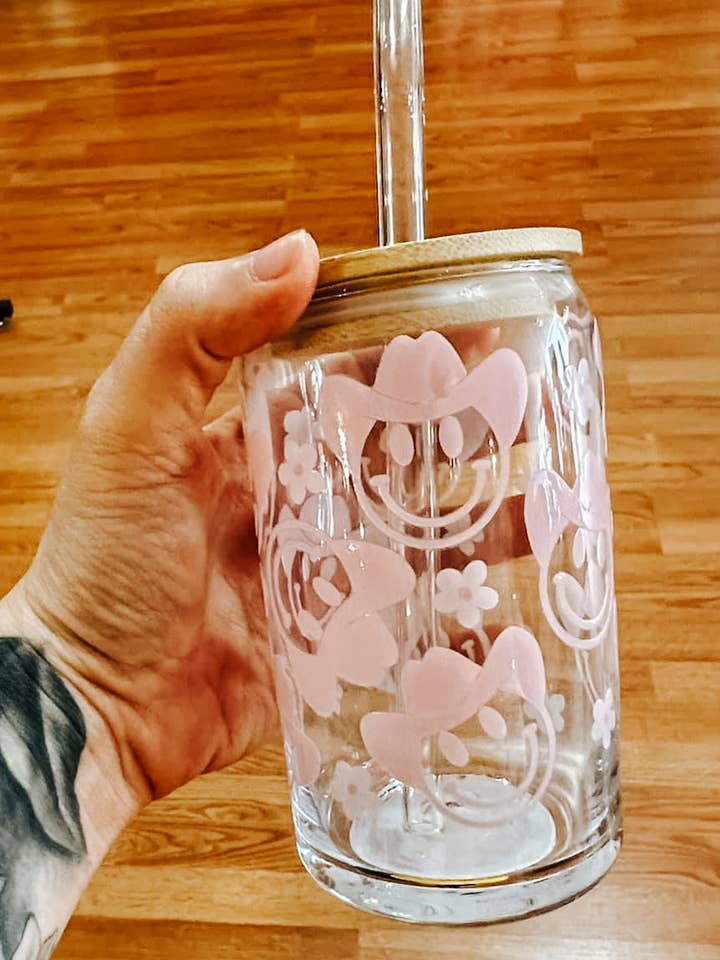 Disco cowboy glass for wholesale by The Wild Flower Boutique