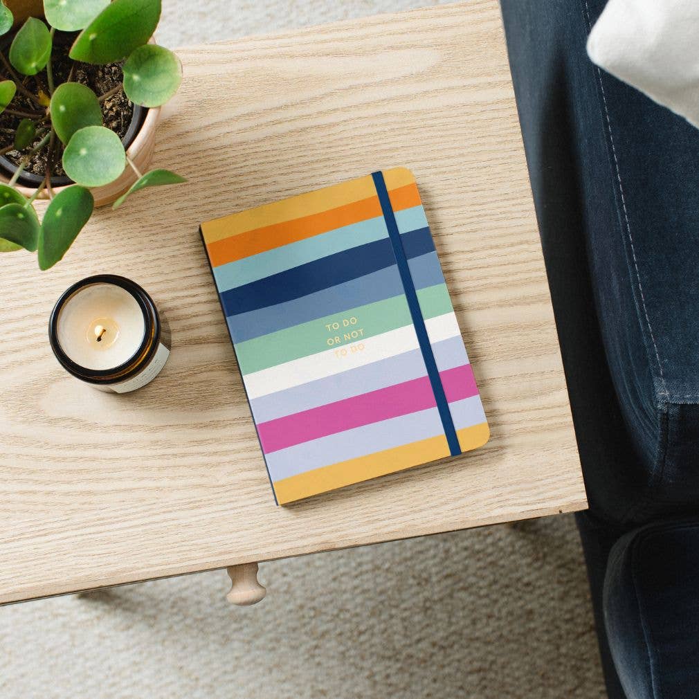 Busy B - Wholesale Notepad - To Do Notes, Two Tear Off List Pads, Notebook, Multi Stripe1