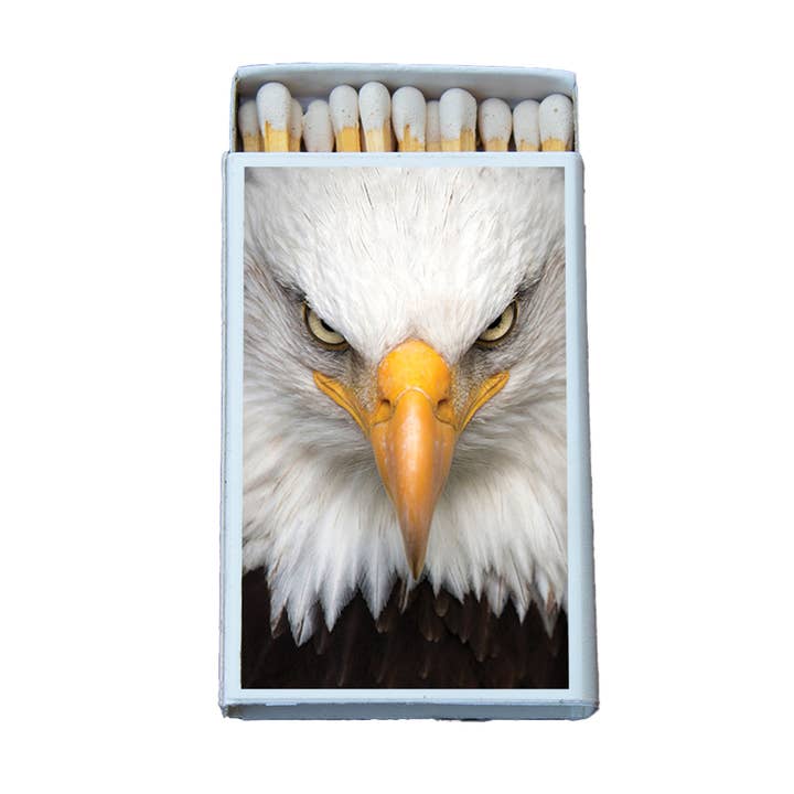 Eagle Face Matchbox • Candle Acc • Decorative Matches for wholesale by Most Amazing