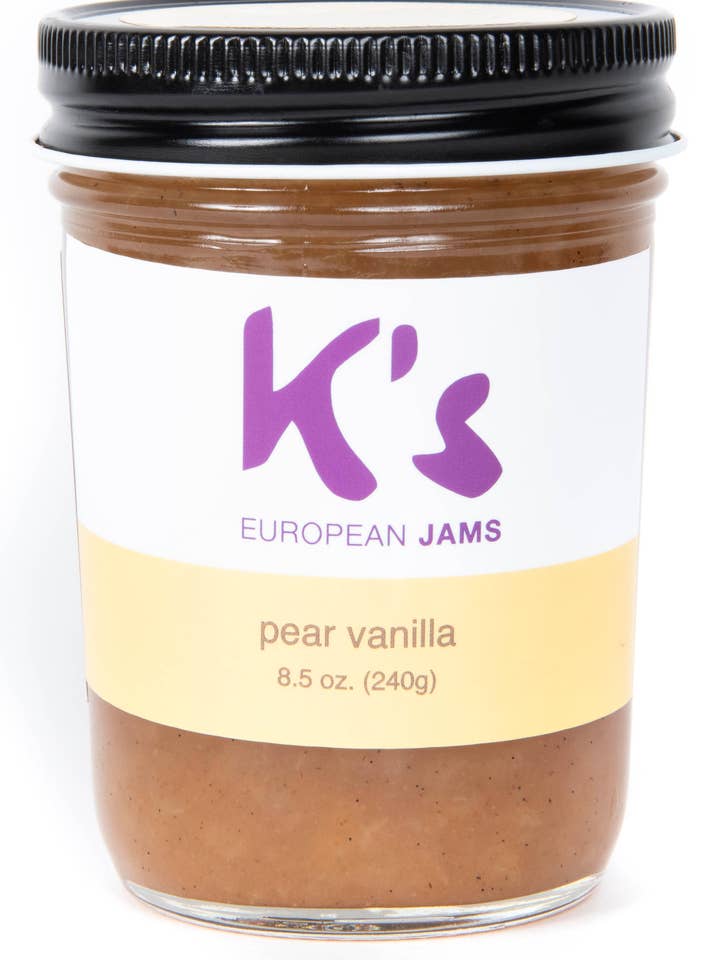 Peer vanille 8,5 oz voor wholesale door K's EUROPEAN JAMS LLC