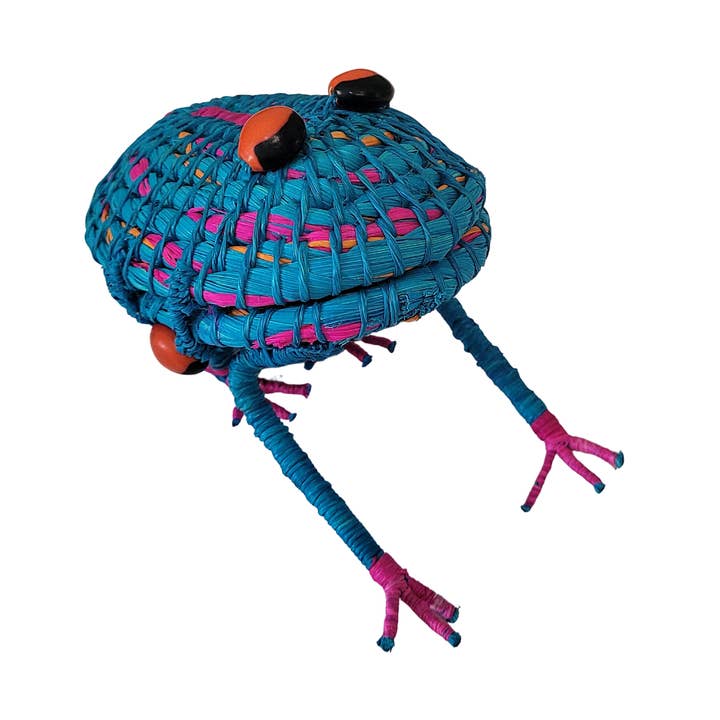 DÉCORATION TISSÉE EN FORME DE GRENOUILLE ET BOÎTE À BIJOUX ÉQUITABLE pour la vente par Amazon Ecology