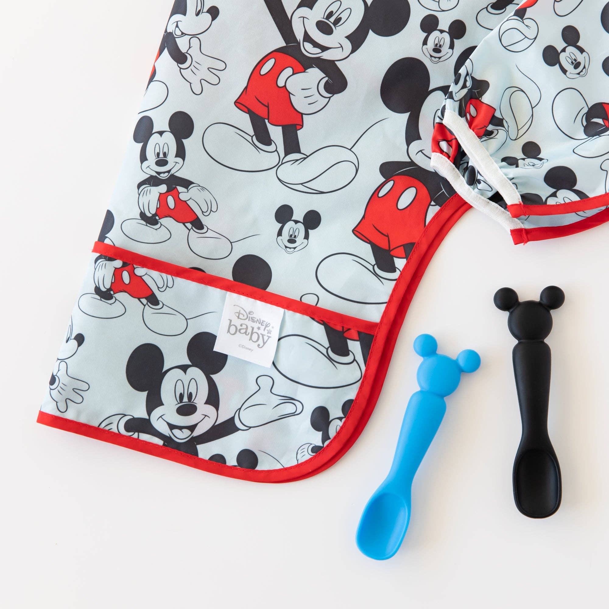 Bumkins - Wholesale Bib - Baby - Sleeved Bib: Mickey Mouse5