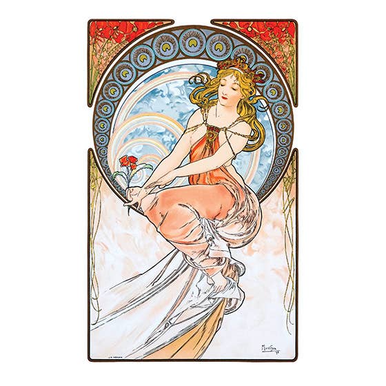 Laughing Elephant - Venta al por mayor Ilustración - Lámina Rainbow Goddess - Alphonse Mucha