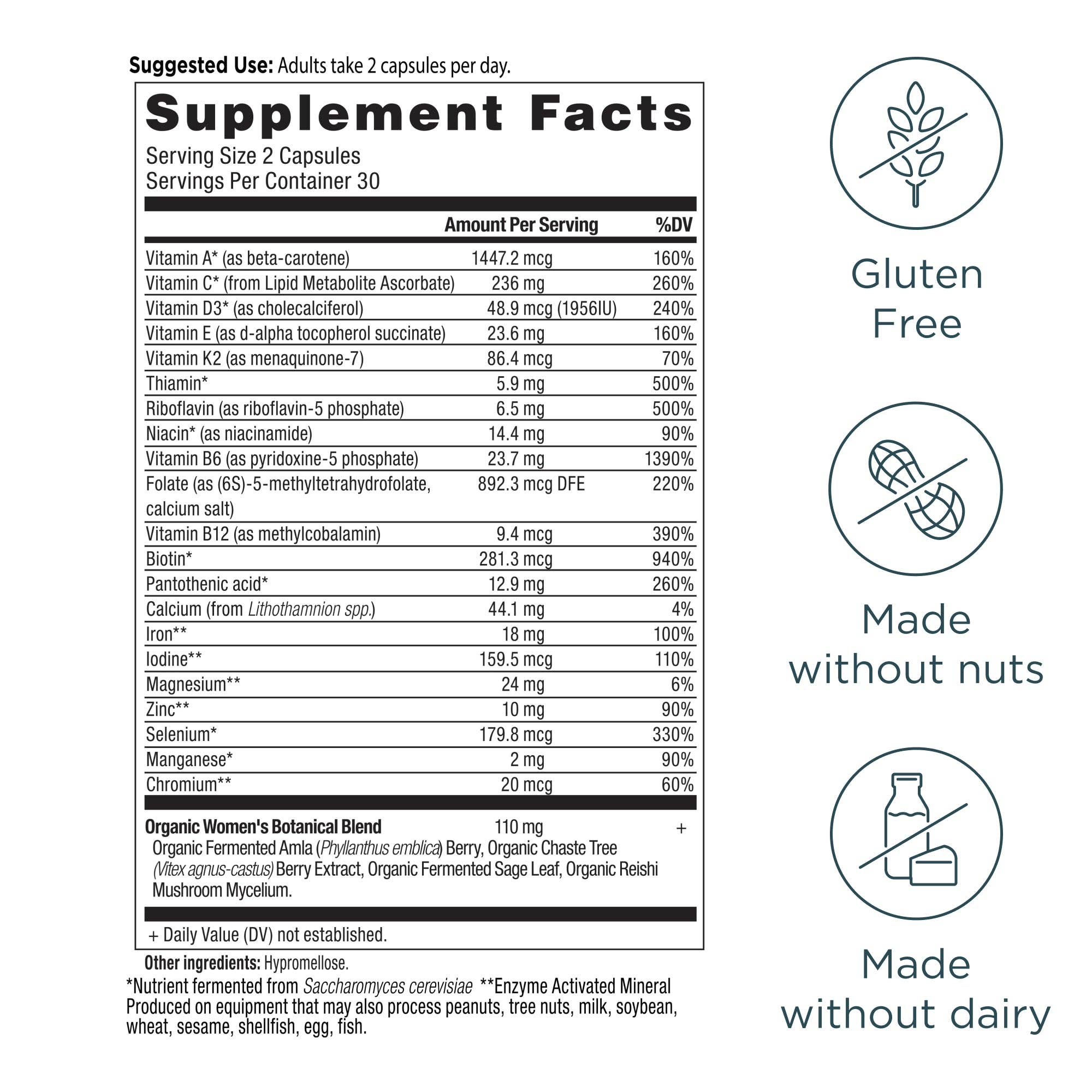 Black Women's Fermented Multivitamin | Capsules (60 Capsules) for wholesale on Faire1