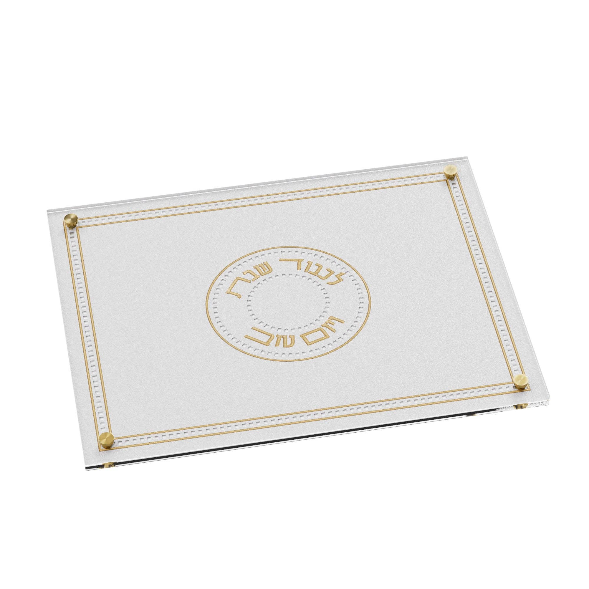 Feldart LLC - Wholesale Cutting Board - Leatherite Gilded Radiance Challah Board0