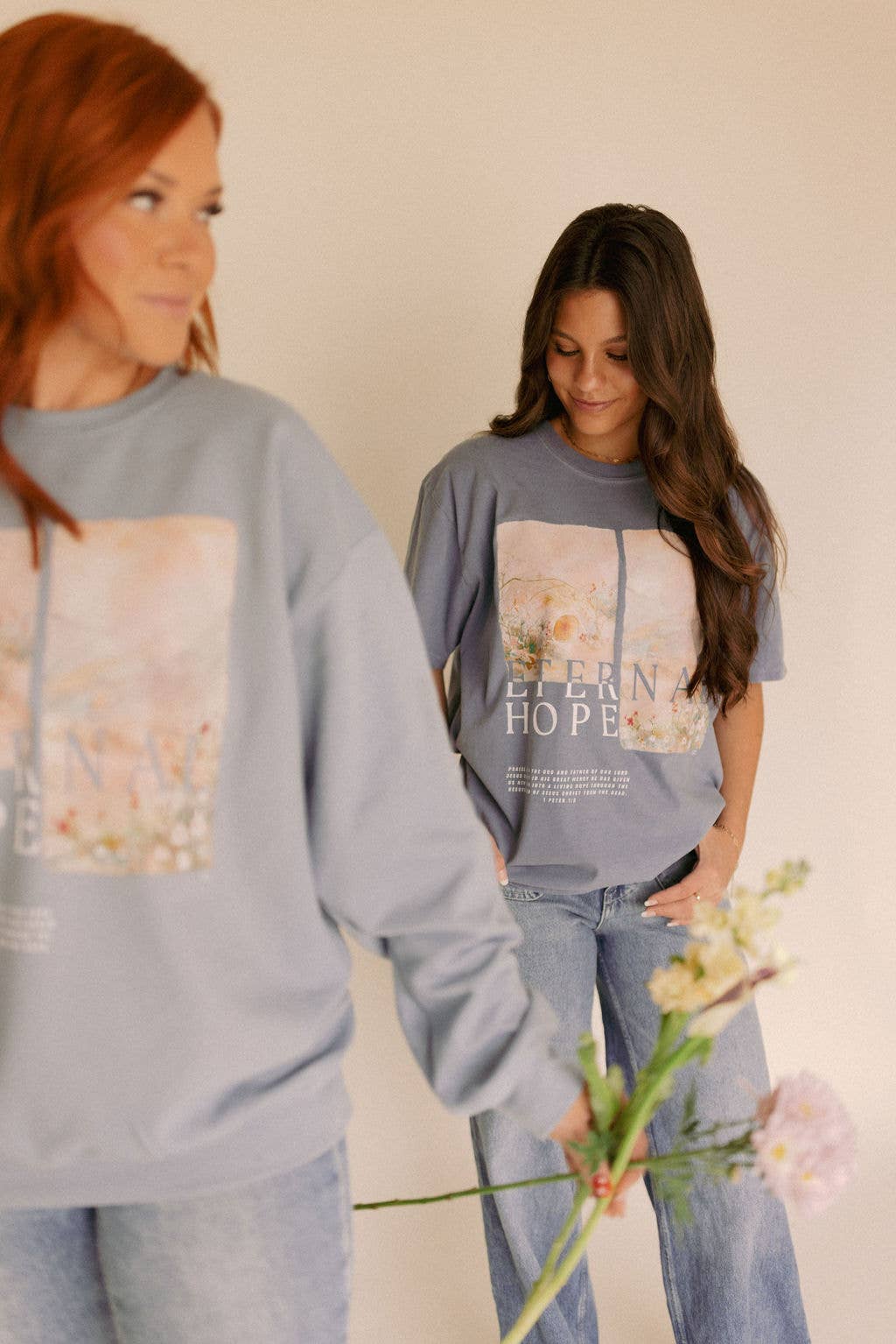 Whitney | Chaudoin Creations - Wholesale Graphic Sweatshirt - Women's - Eternal Hope Easter Graphic4