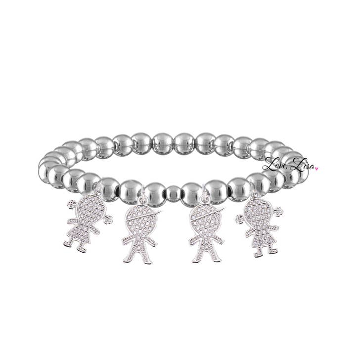 Love, Lisa - Wholesale Bedelarmbandje - Mommy armband met bedeltjes voor kinderen3