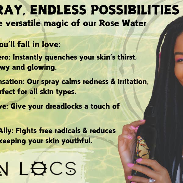 Lion Locs LLC – wholesale Hair oil – Lion Locs Advanced Rosewater - VEGAN