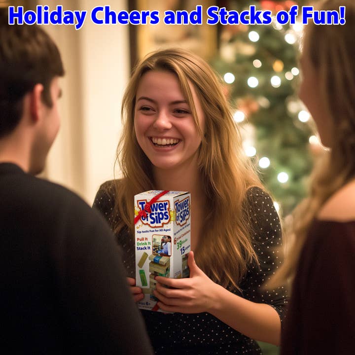 Funwares - Vente Jeu d'empilement - Tour de Sips – Jeu d'alcool pour adultes, cadeau amusant et original6