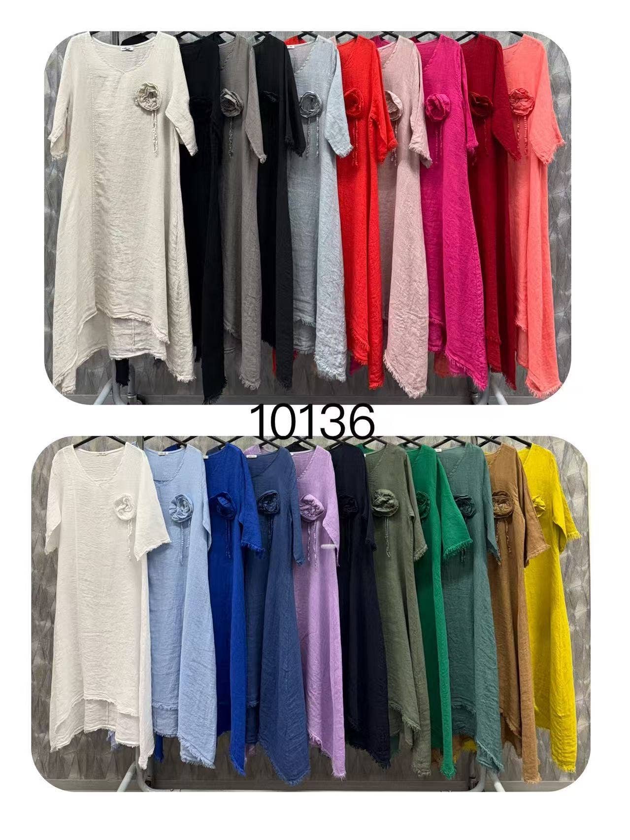 LÉA & LUC - Vendita all'ingrosso Vestito - Donna - Abito in 100% lino RIF. 1013622