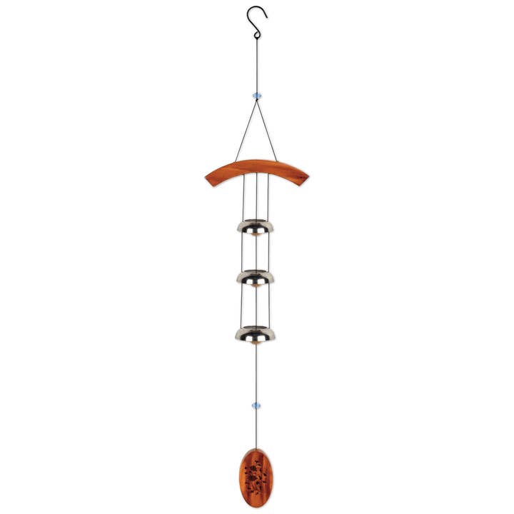 32" sølvbueklokke vindklokke haveindretning - 92992 for engroshandel hos Sunset Vista Designs