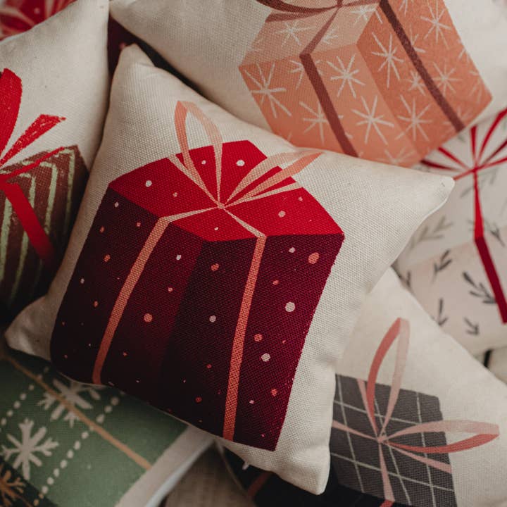 UniikPillows – Engroshandel Pyntepude – Nordic Mini Red Gave Pude | 8x8 | Små puder | Små Puder | Søstergave | Bedstemor Gave | Bedste ven julegave | Mor gave8