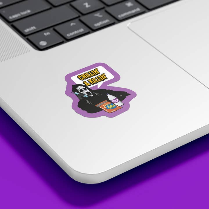 Studio Soph (We Pay Your Import Fees - We Ship DDP) - Wholesale Sticker - Ghostface Chillin' & Killin' Sticker1