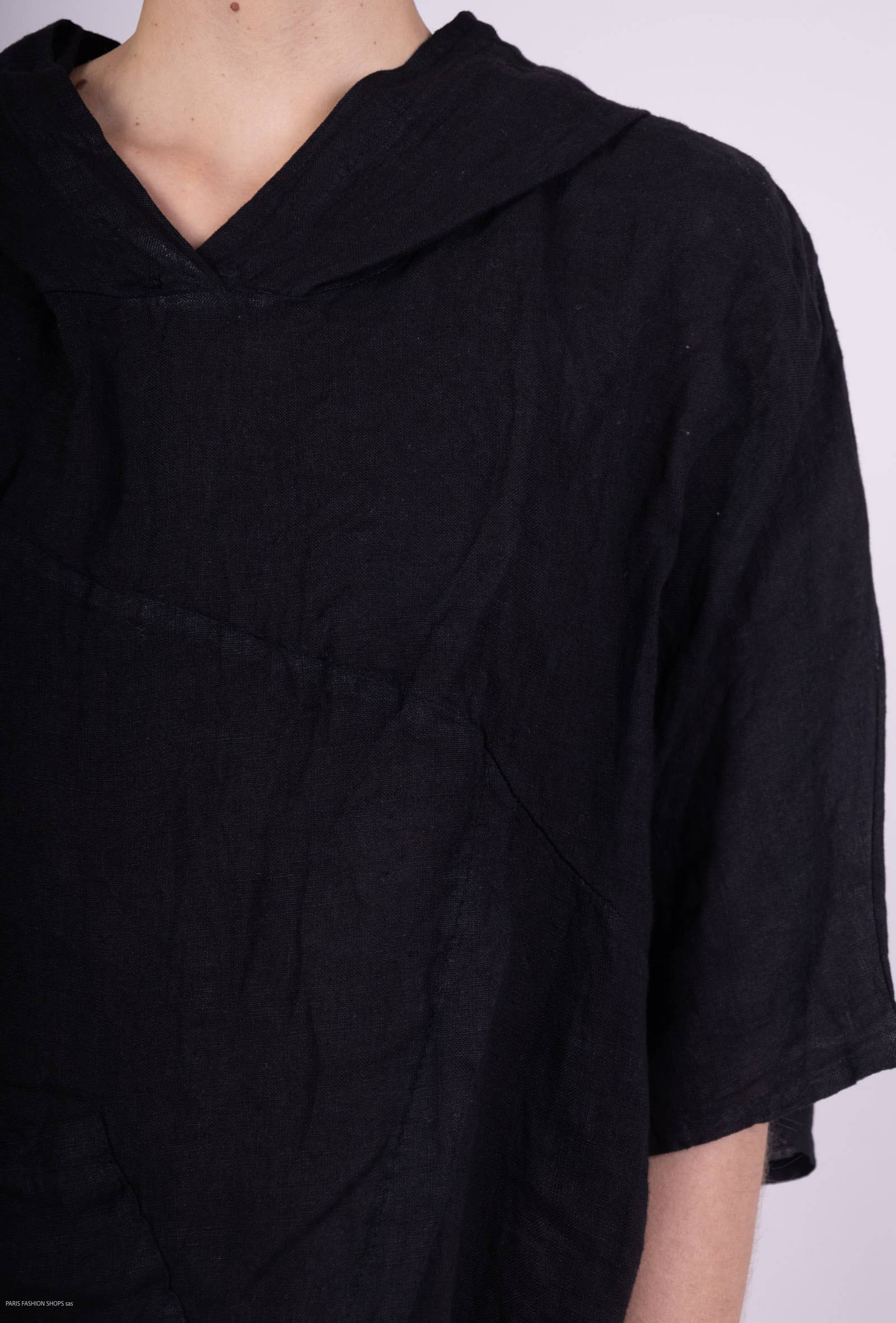 L'Emotion - Wholesale Tunic - Women's - 100% Linen Tunic Hood Functional Pocket7