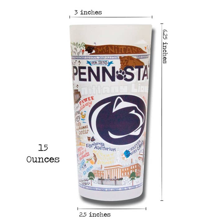 catstudio - Wholesale Drinking Glass/Cup - Penn State University Collegiate Drinking Glass2