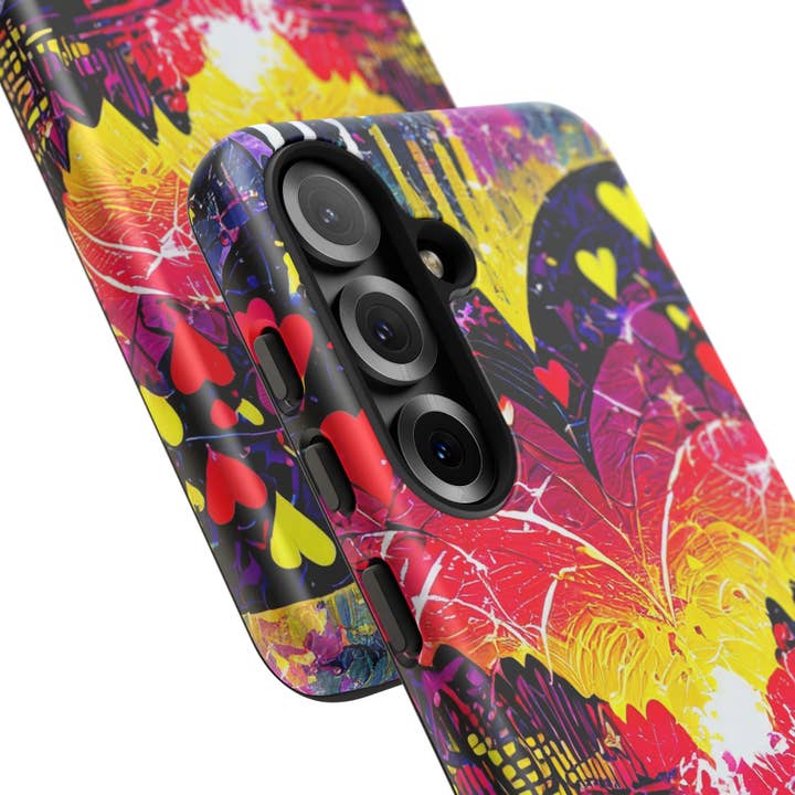 Studio 653 Clothing Co - Wholesale Phone Case - Women's - Vibrant Heart Sunset Tough Phone Case85