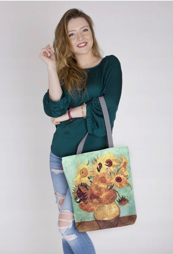 IngrossoBertoni by INCI Srl - Venta al por mayor Bolso con asas - Mujer - Bolso de lona Sunflowers Sunny Bertoni Line2