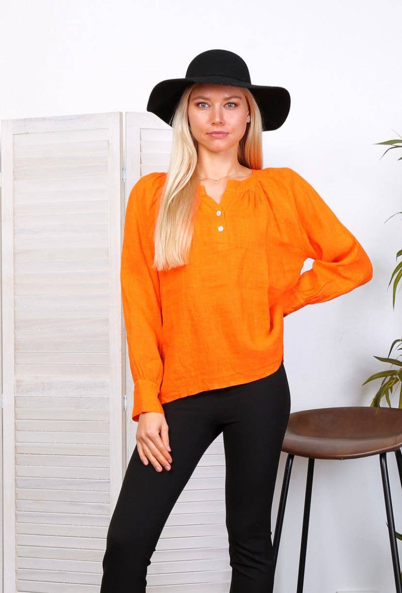 LÉA & LUC – wholesale Blus - Dam – Blus i 100 % linne REF.792313