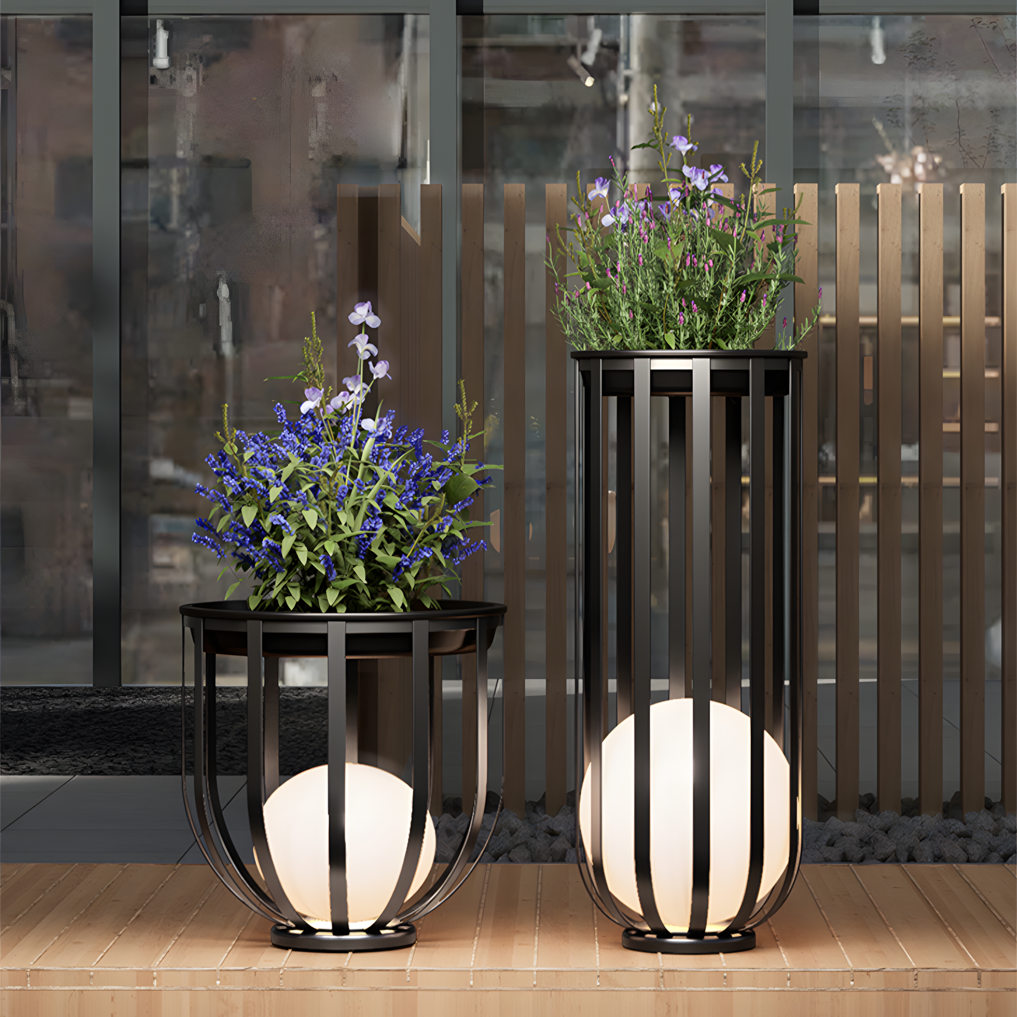 VIVZONE - Wholesale Outdoor/Lawn Light - Integrated Led Solar Power Outdoor Floor Lamp4