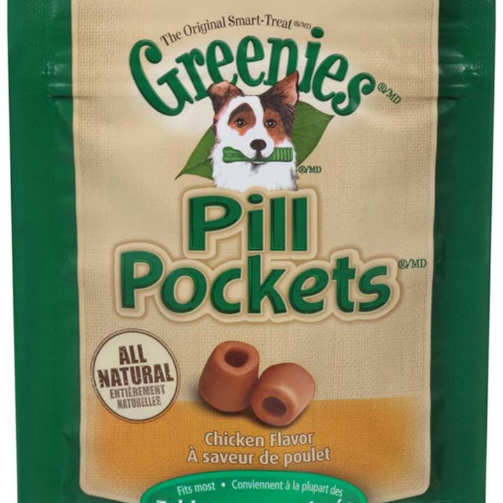 Petdropshipper - Wholesale Pet Treats - Dog - Greenies Pill Pockets for Tablets Chicken 1ea/30 ct, 3.2 oz