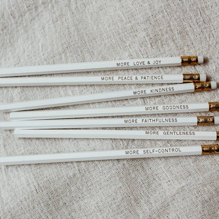 everglow handmade - Wholesale Pencil - The Fruit of the Spirit Set | Encouraging Faith Pencils6