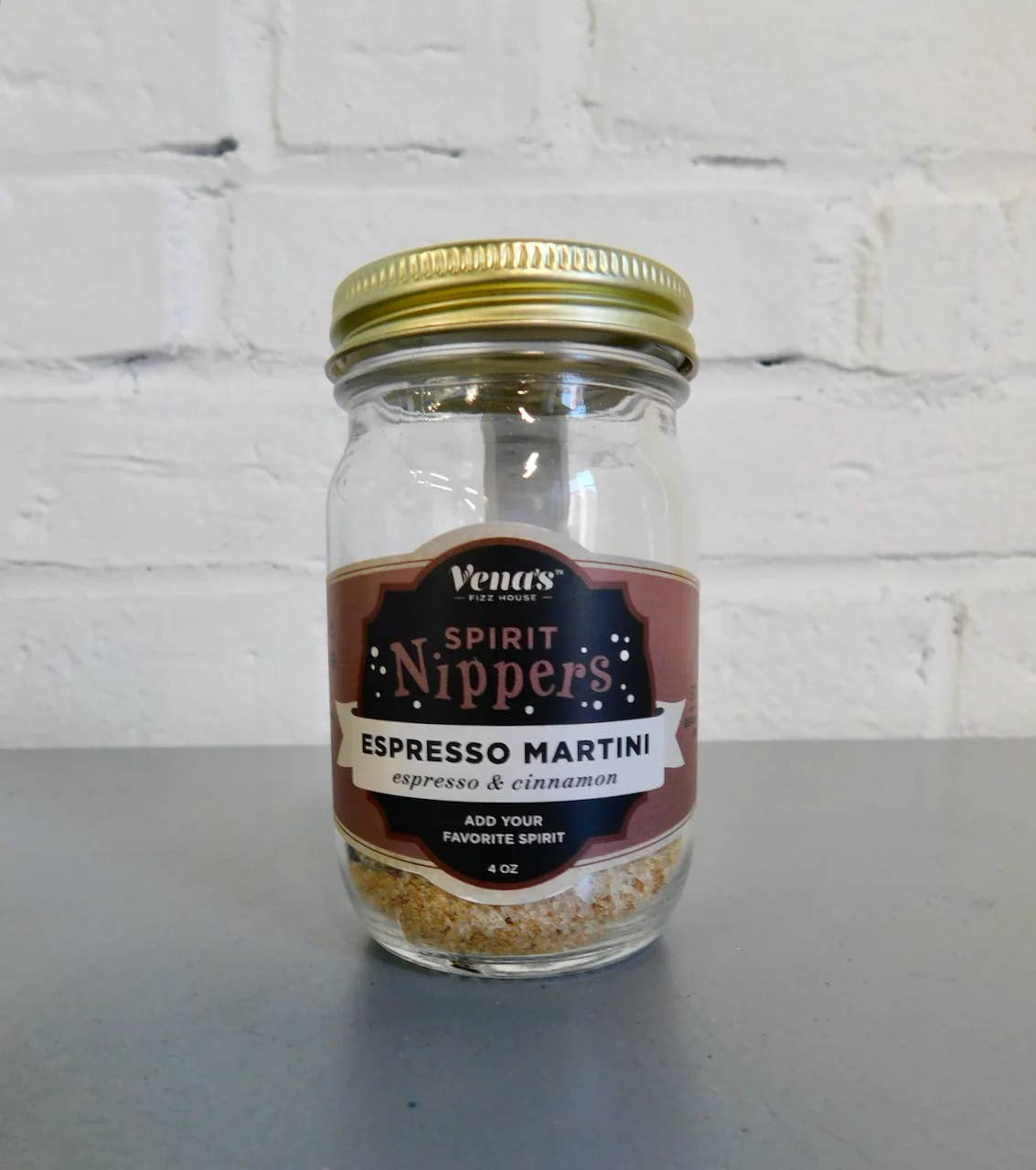 Vena's Fizz House - Wholesale Cocktail Mix/Syrup - 4 oz ESPRESSO MARTINI SPIRIT NIPPER COCKTAIL INFUSION