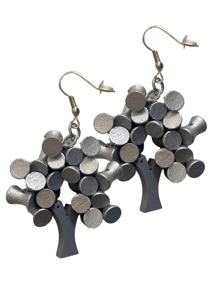 Metallic Tree Earrings for wholesale by Bijondo