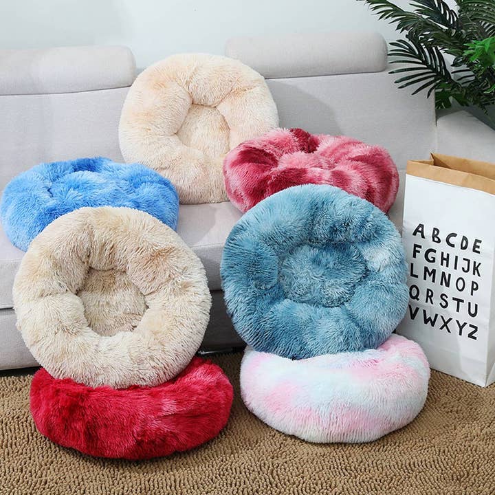 PAWPAWwholesale - Wholesale Pet Bed - Cat/Dog - Fluffy Donut Cat Bed – Plush & Cozy Pet Cushion_CWMM527942
