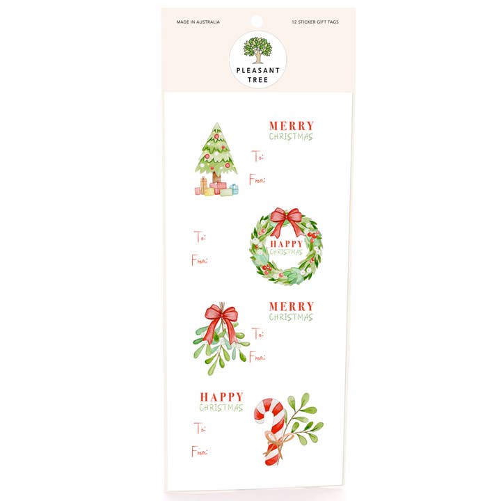 Mistletoe Christmas - Sticky Labels for wholesale by Pleasant Tree