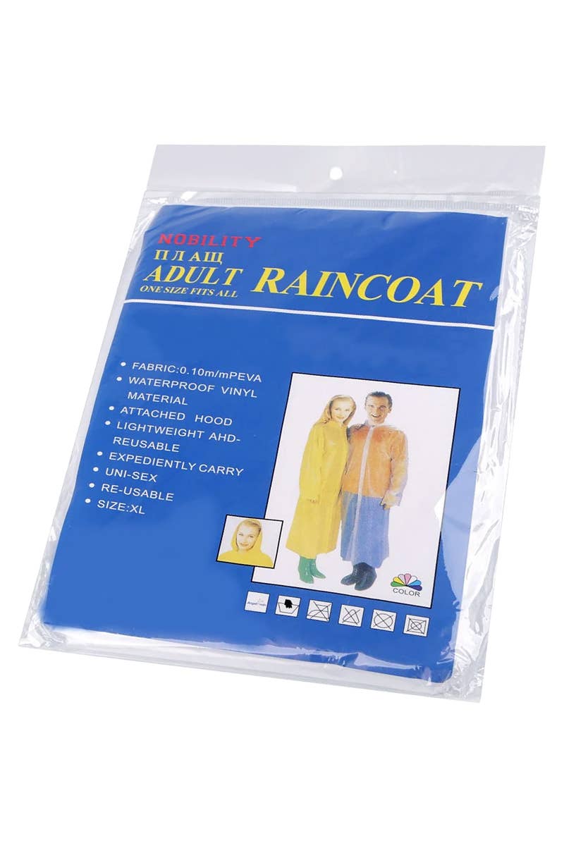 Cap Zone - Venta al por mayor Poncho - Unisex - Chubasquero fino de PEVA con botones, unisex2