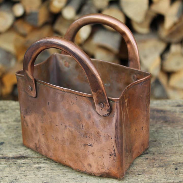 Vaso in rame martellato – Portaoggetti artigianale da scrivania o portapiante for wholesale by La Casa del rame