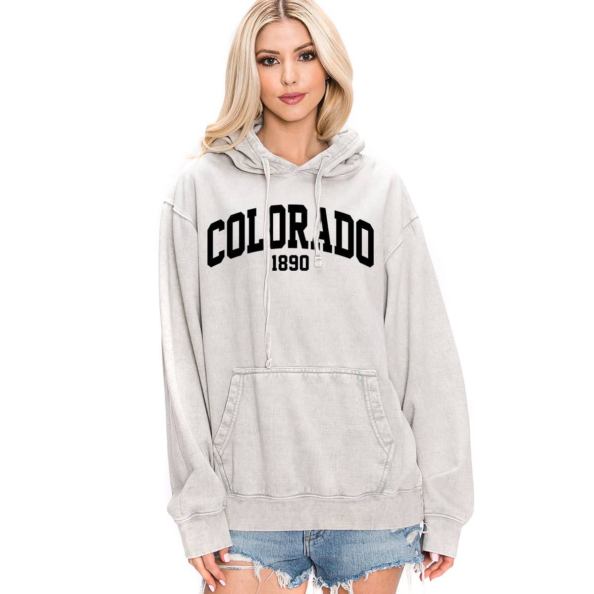 HRTandLUV - Wholesale Hoodie - Women's - COLORADO MINERAL WASH HOODED SWEATSHIRTS1