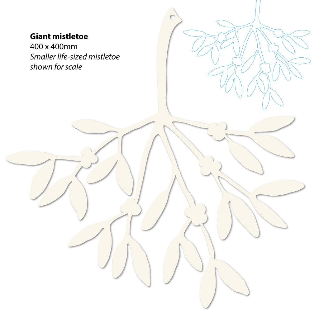 A Blackbird Sang - Wholesale Christmas Decoration - Christmas Decorations - Mistletoe - Three pieces in gold, silver, cream - metal15