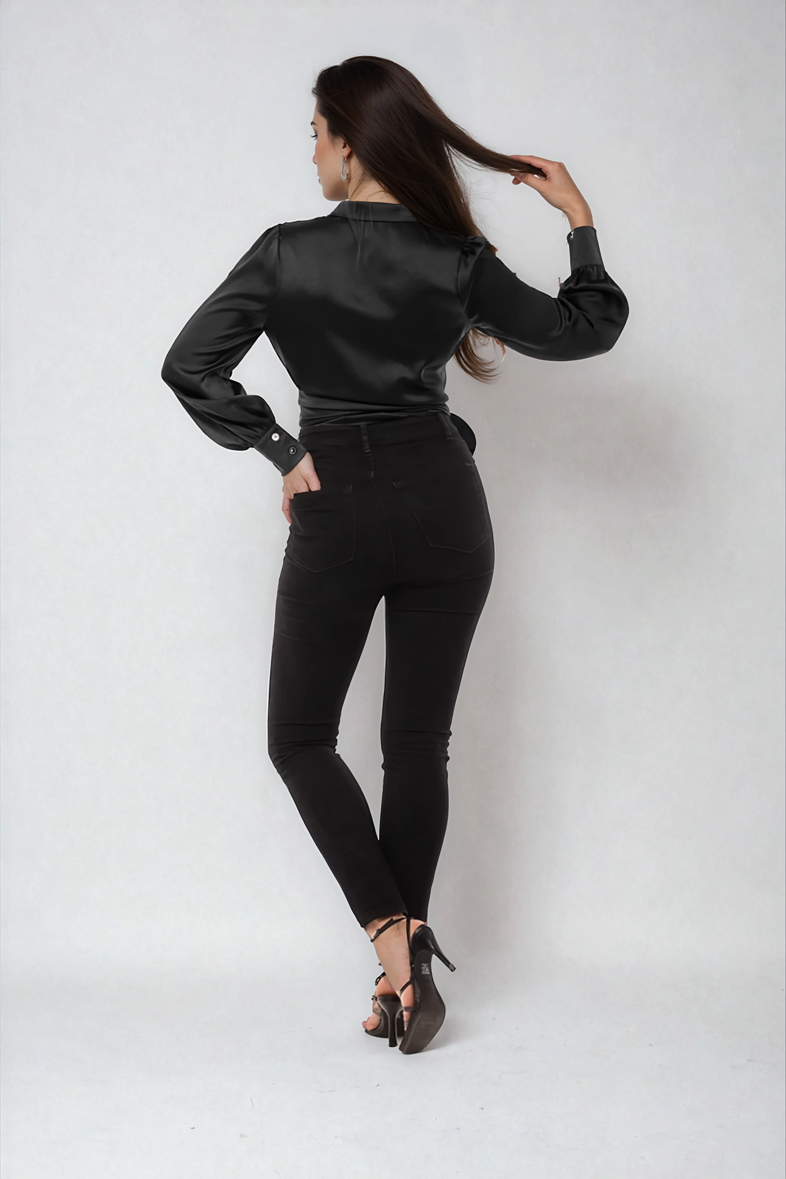 Naked Zebra Rack - Wholesale Blouse - Dames - True Wrap Blouse met lange mouwen2