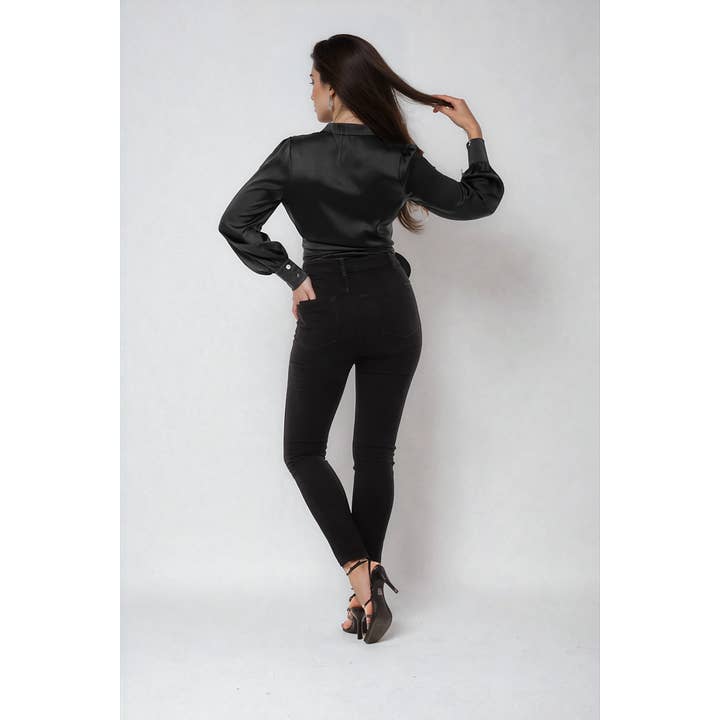 Naked Zebra Rack – wholesale Blouse – Women’s – Long Sleeve True Wrap Blouse2