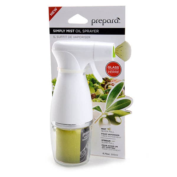 Prepara - Wholesale Oil/Vinegar Dispenser - Simply Mist Olive Oil Sprayer - Chrome Band1