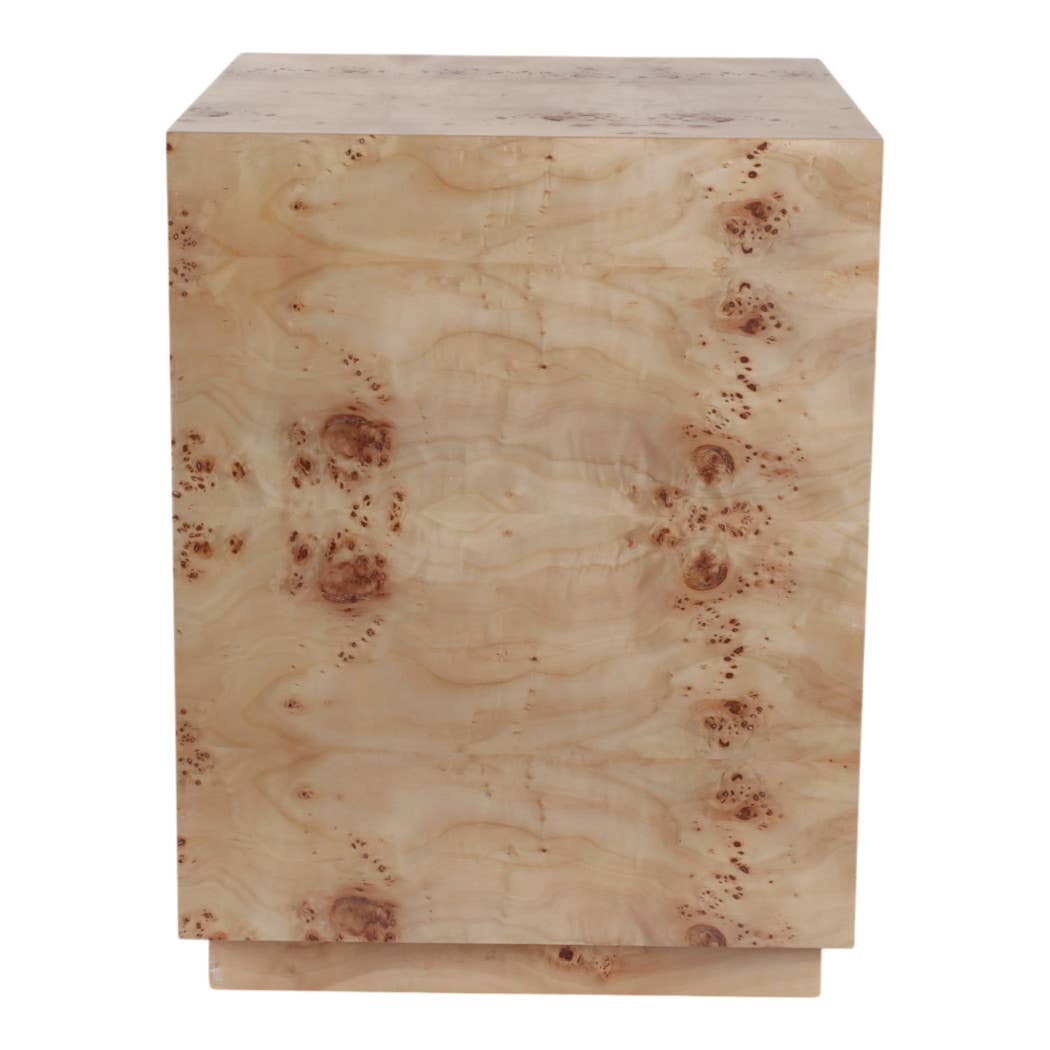 Sagebrook Home - Wholesale Side Table - End Table - Tan Wood Storage Cube Minimalist Style, 21 in.6