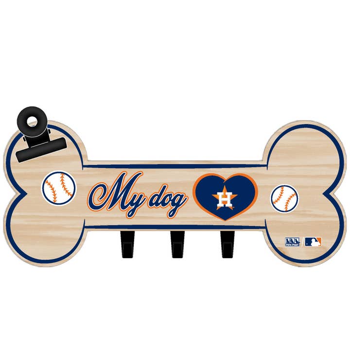 PLACA EM FORMA DE OSSO DOS HOUSTON ASTROS COM GANCHOS por atacado de Pets First