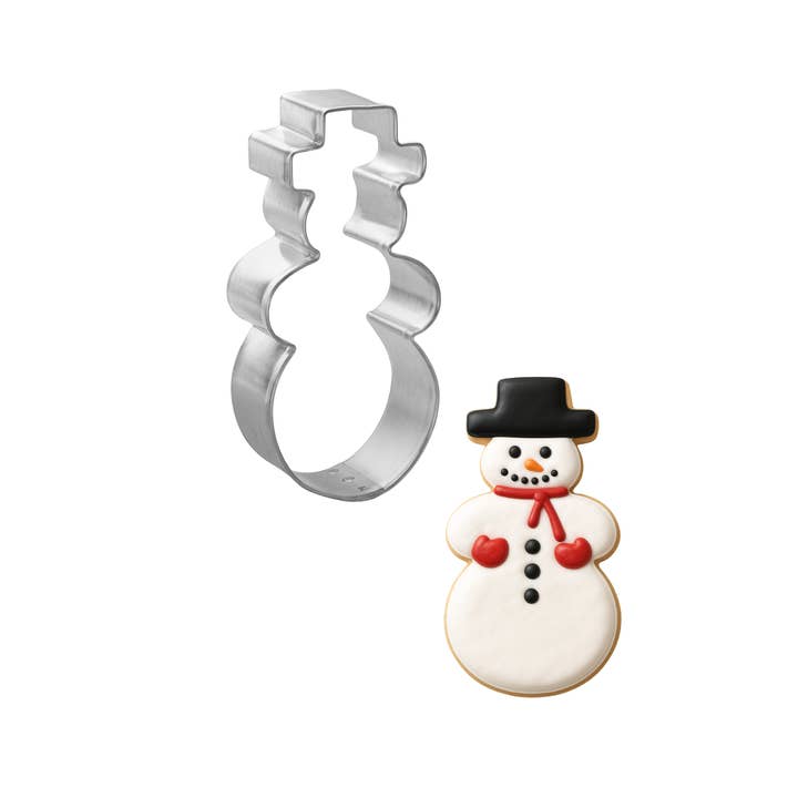 Emporte-pièce Bonhomme de Neige avec Chapeau 3,5 pouces B544 pour la vente par CookieCutter.com