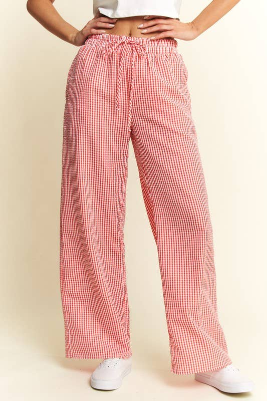 JADE BY JANE - Wholesale Pants - Women's - Gingham boxer pants13