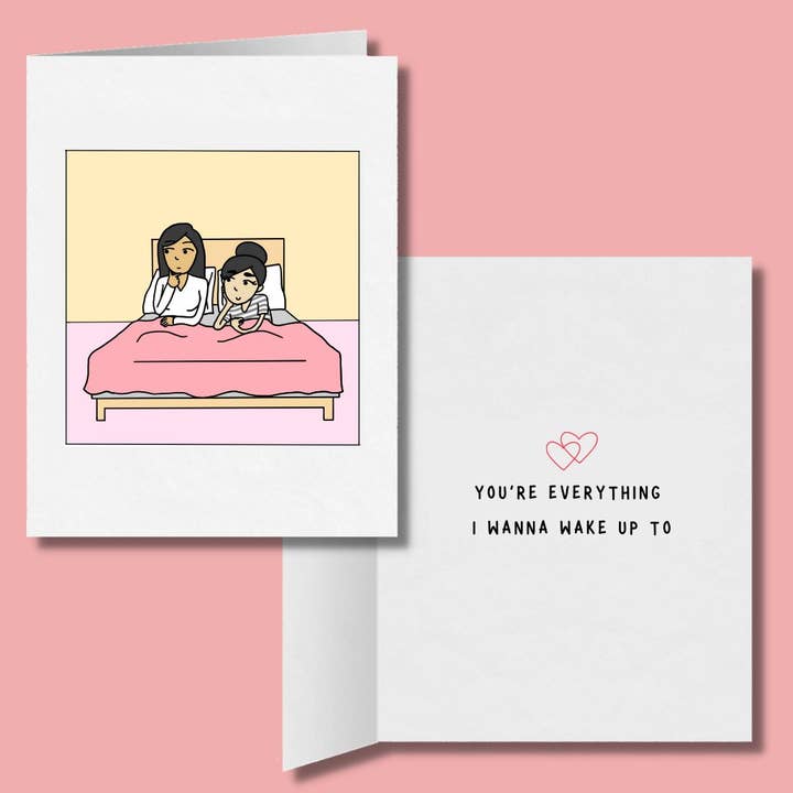 Carte de vœux « You're Everything I Wake Up To Lesbian » pour la vente par Sesame But Different