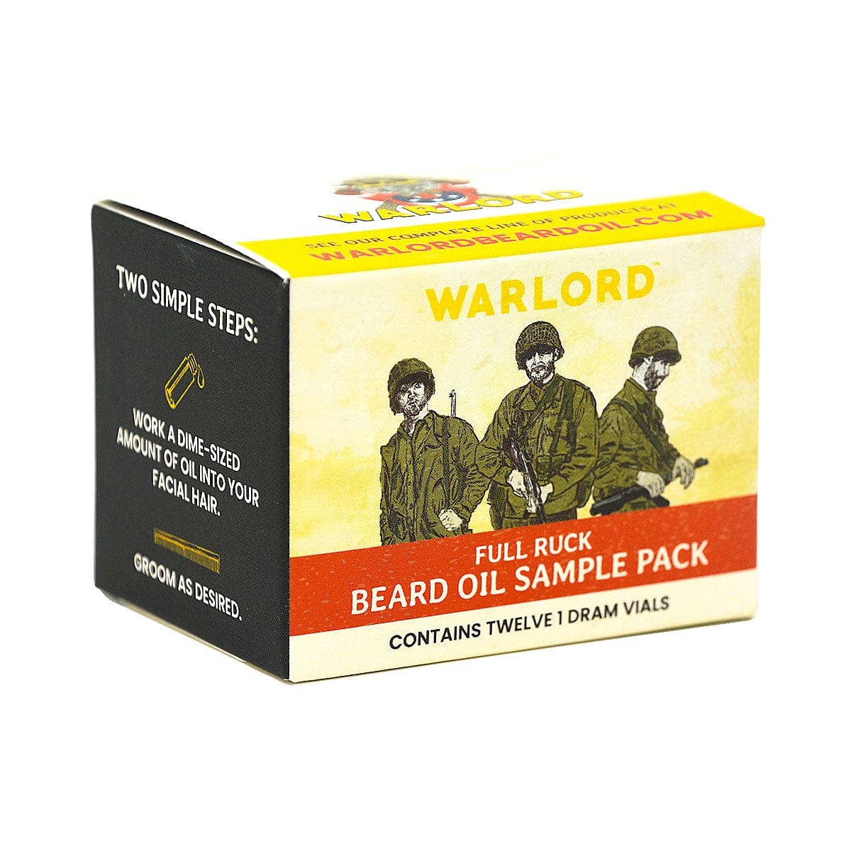 Warlord - Men's Grooming Essentials | Veteran Owned - Wholesale Beard Styling Product - Full Ruck Beard Oil Sample Pack