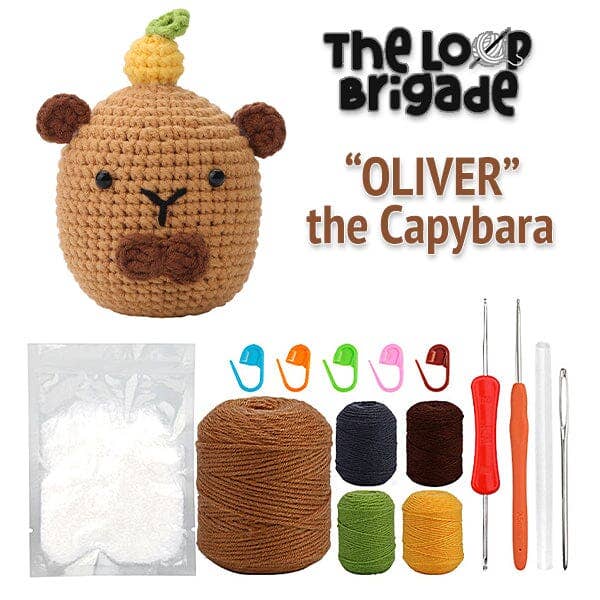 Showcase - Wholesale DIY Craft Kit - The LOOP Brigade: DIY Mini Crochet Plush Toy Complete Kit For Beginners - Oliver the Capybara3