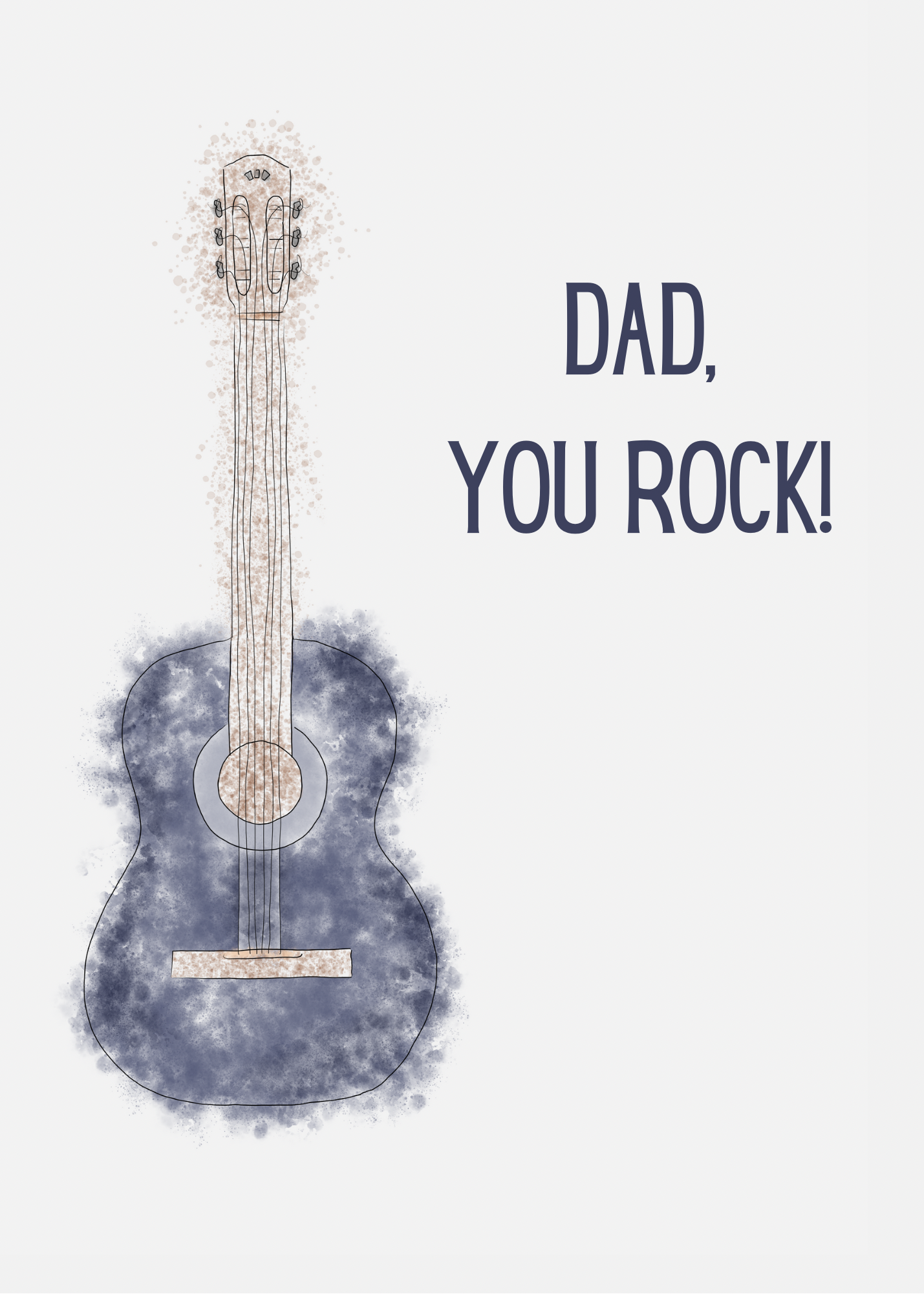 Upstate Design Studio - Wholesale Father's Day Card - "Dad, you rock!" Father's Day Card | 4.25x5.5" Card1