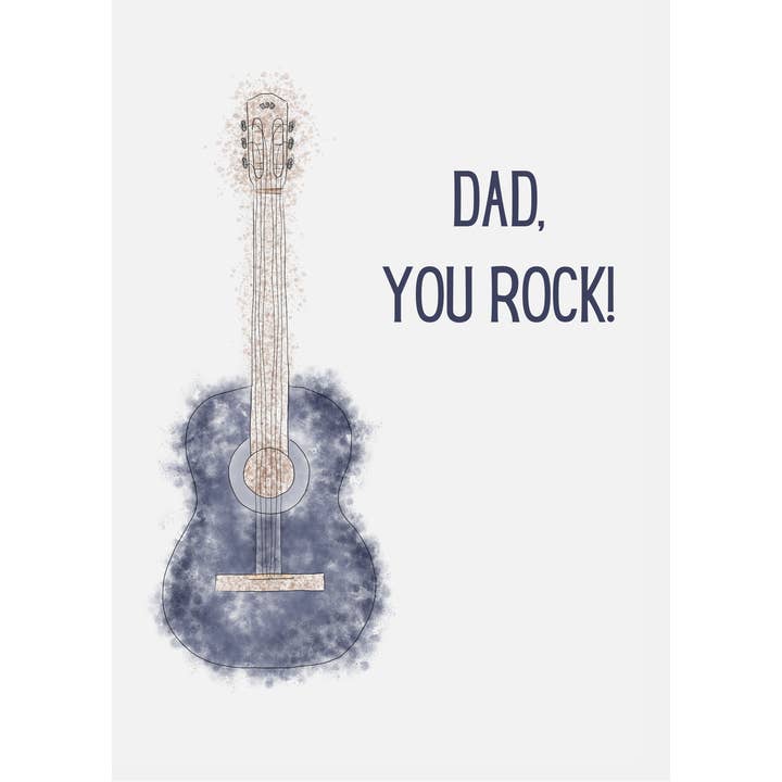 Upstate Design Studio - Wholesale Father's Day Card - "Dad, you rock!" Father's Day Card | 4.25x5.5" Card1