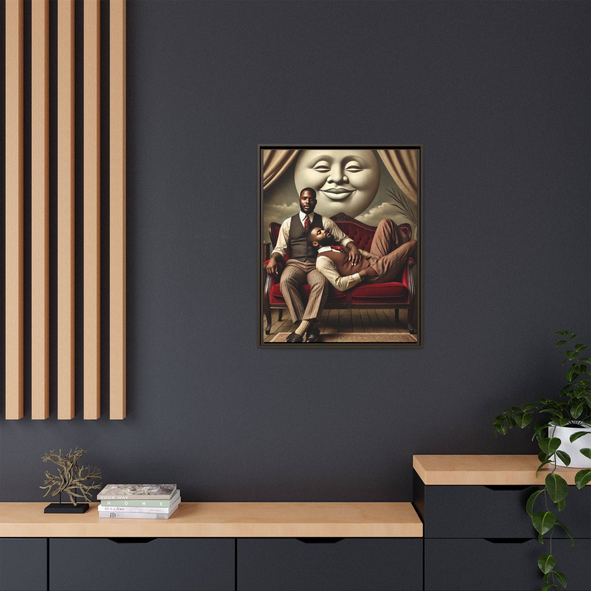 Walt & Pete - Wholesale Art Print - Missing Art Studies - Man In The Moon 00635