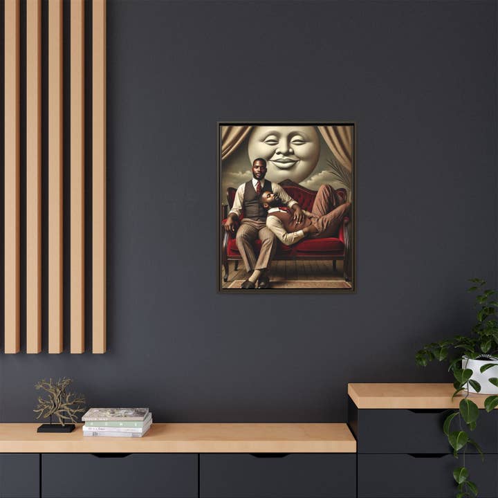 Walt & Pete - Wholesale Art Print - Missing Art Studies - Man In The Moon 00635