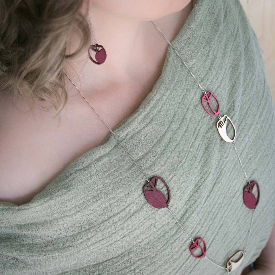 Valona - Wholesale Pendant/Charm Necklace - Tulip chain7